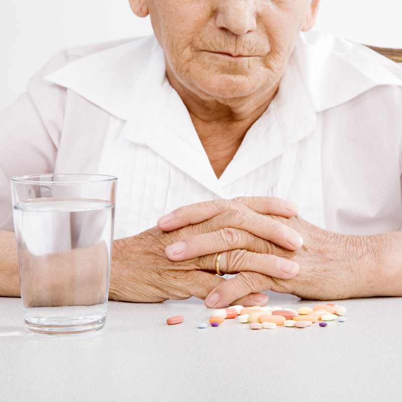 Woman wondering about supplement drug interaction safety