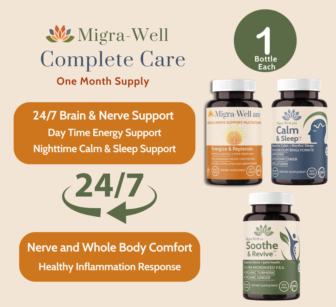 1 Month Complete Care with Migra-Well am, pm and ez