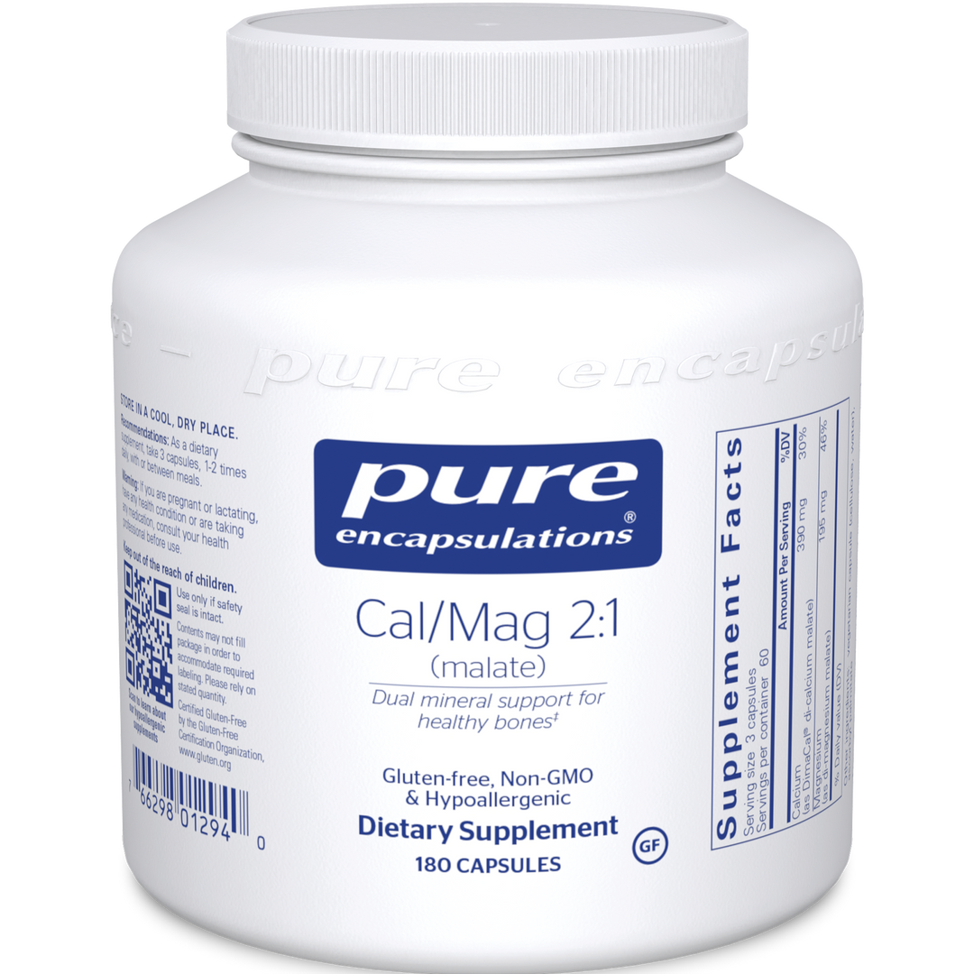 Cal/Mag malate 2:1 180 Capsules by Pure Encapsulations 