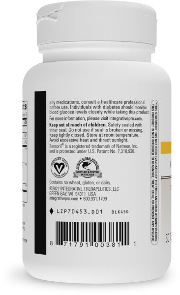 Cortisol Manager 30 Tablets by Integrative Therapeutics Label 1