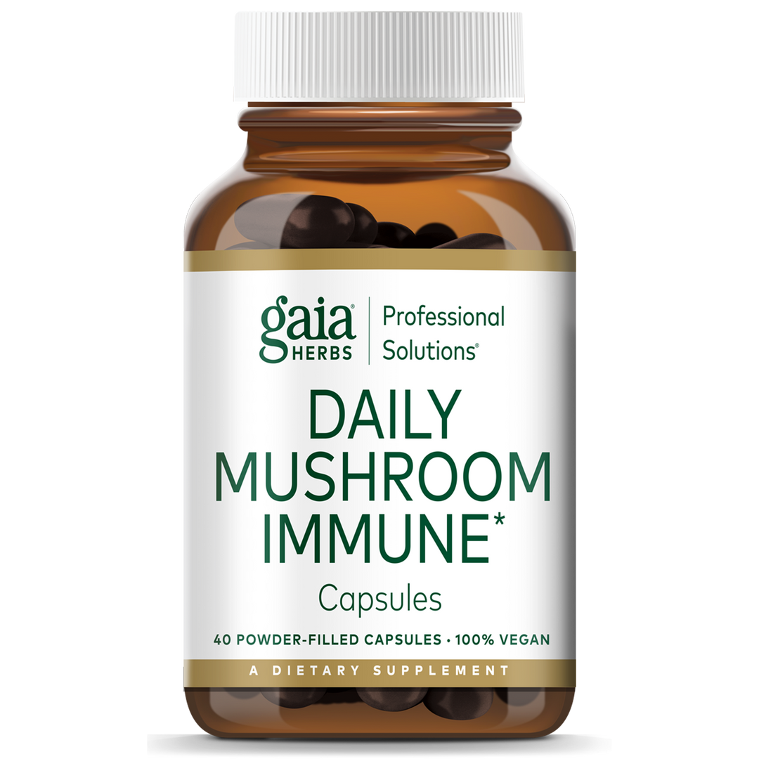 Daily Mushroom Immune 40 capsules by Gaia Herb/ Professional Solutions