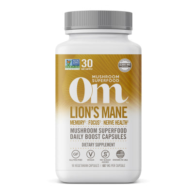 Lion's Mane 90 Capsules by Om Organic Mushroom