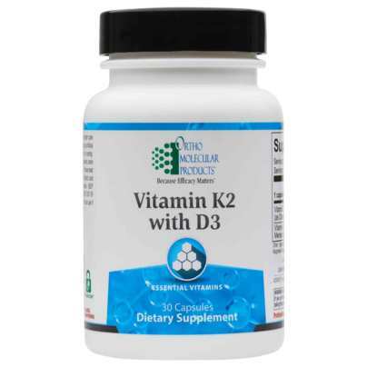 Vitamin K2 with D3 30 Capsules by Ortho Molecular Products 